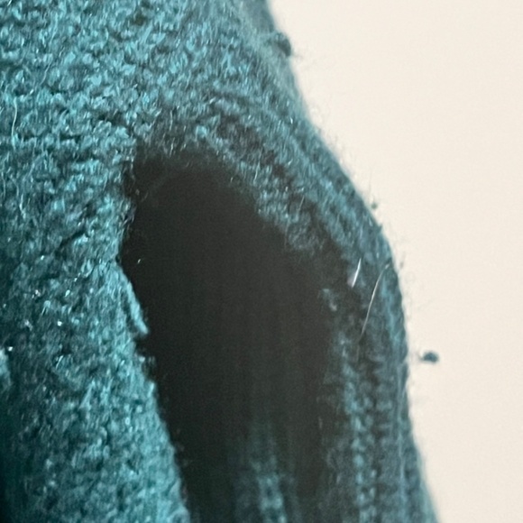 Cashmere sweater, cozy, oversized. By Halogen. Teal blue - Picture 4 of 7